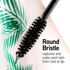 Physicians Formula Butter Blowout brush close-up demonstrates root-to-tip coating for dramatic lashes