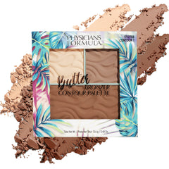 Physicians Formula Butter Bronzer Contour Palette open compact with three blendable shades for contour and glow.