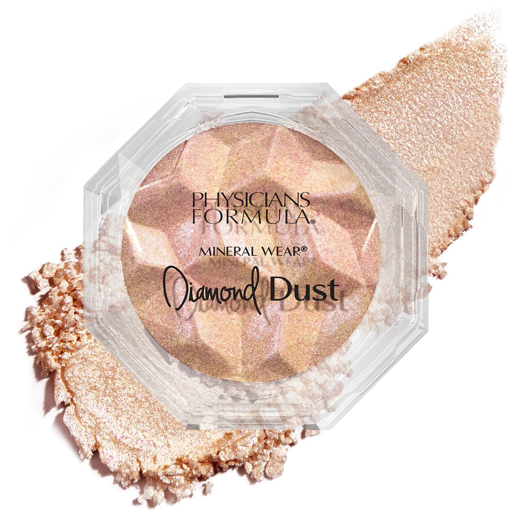 Physicians Formula Diamond Dust glimmer powder adds subtle glow for radiant skin.