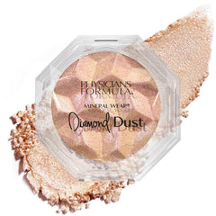 Physicians Formula Diamond Dust glimmer powder adds subtle glow for radiant skin.