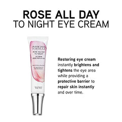 Physicians Formula Rosé All Day To Night Eye Cream application demonstrates smooth, hydrating under-eye care.