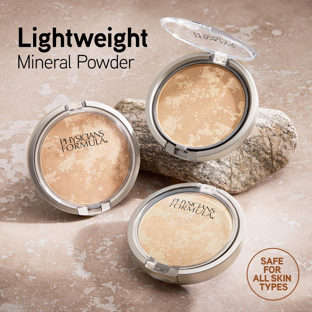 Physicians Formula Mineral Wear light-coverage swatch showing breathable texture on skin.
