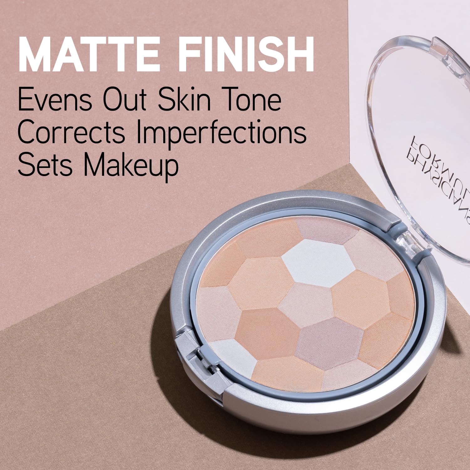 Physicians Formula multi-colored powder pan swirl creates dimensional coverage and reduces monotone cast