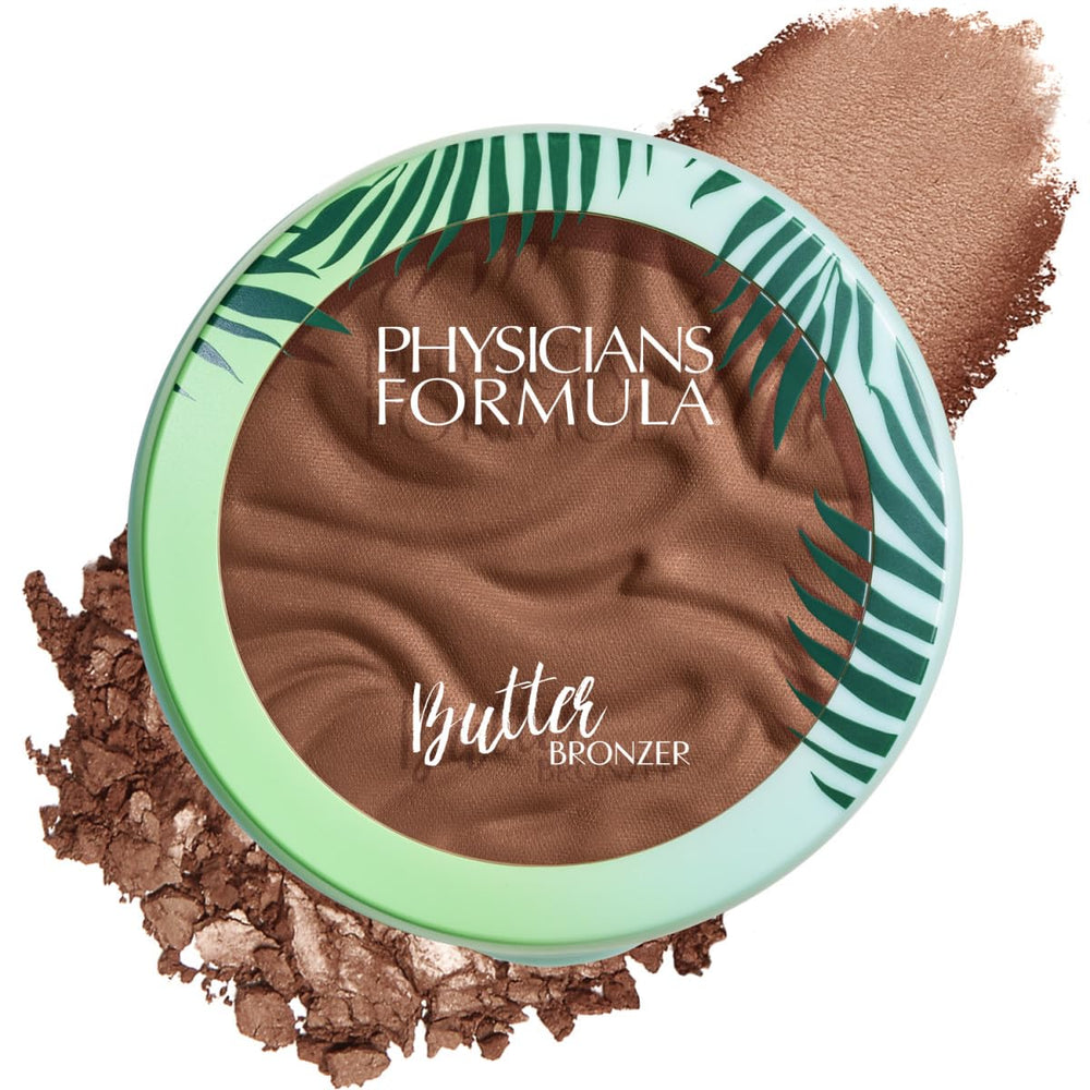 Physicians Formula Murumuru Butter Bronzer compact open shows tropical glow and smooth texture.