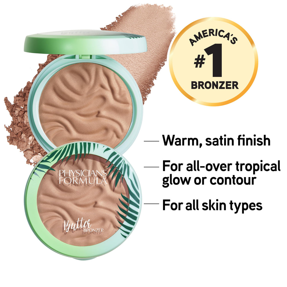 Physicians Formula Murumuru Butter Bronzer creamy texture blends easily with fingers for seamless everyday wear