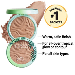 Physicians Formula Murumuru Butter Bronzer creamy texture blends easily with fingers for seamless everyday wear
