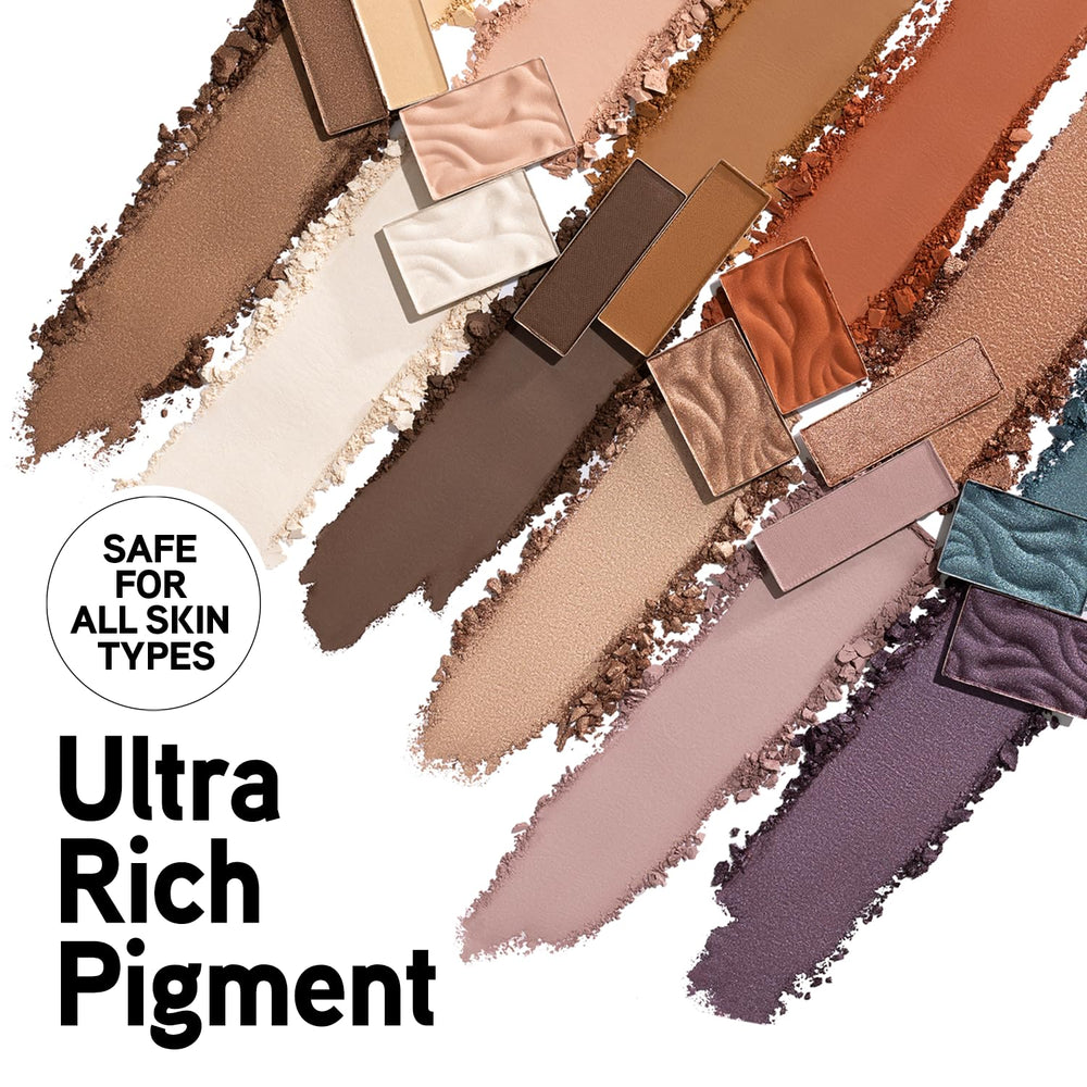 Physicians Formula Murumuru Butter Eyeshadow swatches on skin demonstrate rich pigment and blendable color
