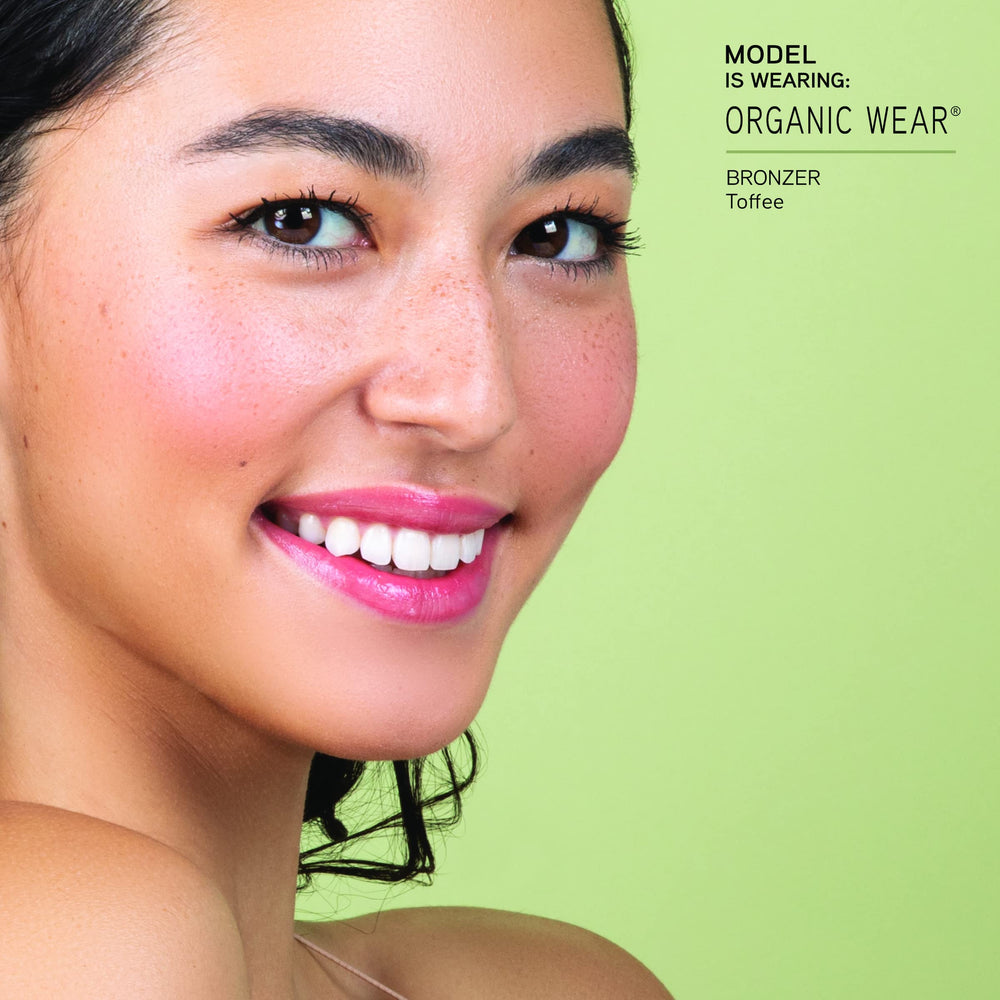 Physicians Formula Organic Wear bronzer stick ingredients jojoba oil shown for hydration.