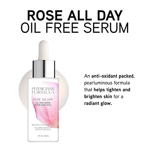 Physicians Formula Rosé All Day serum pearlized glow swatch for radiant skin