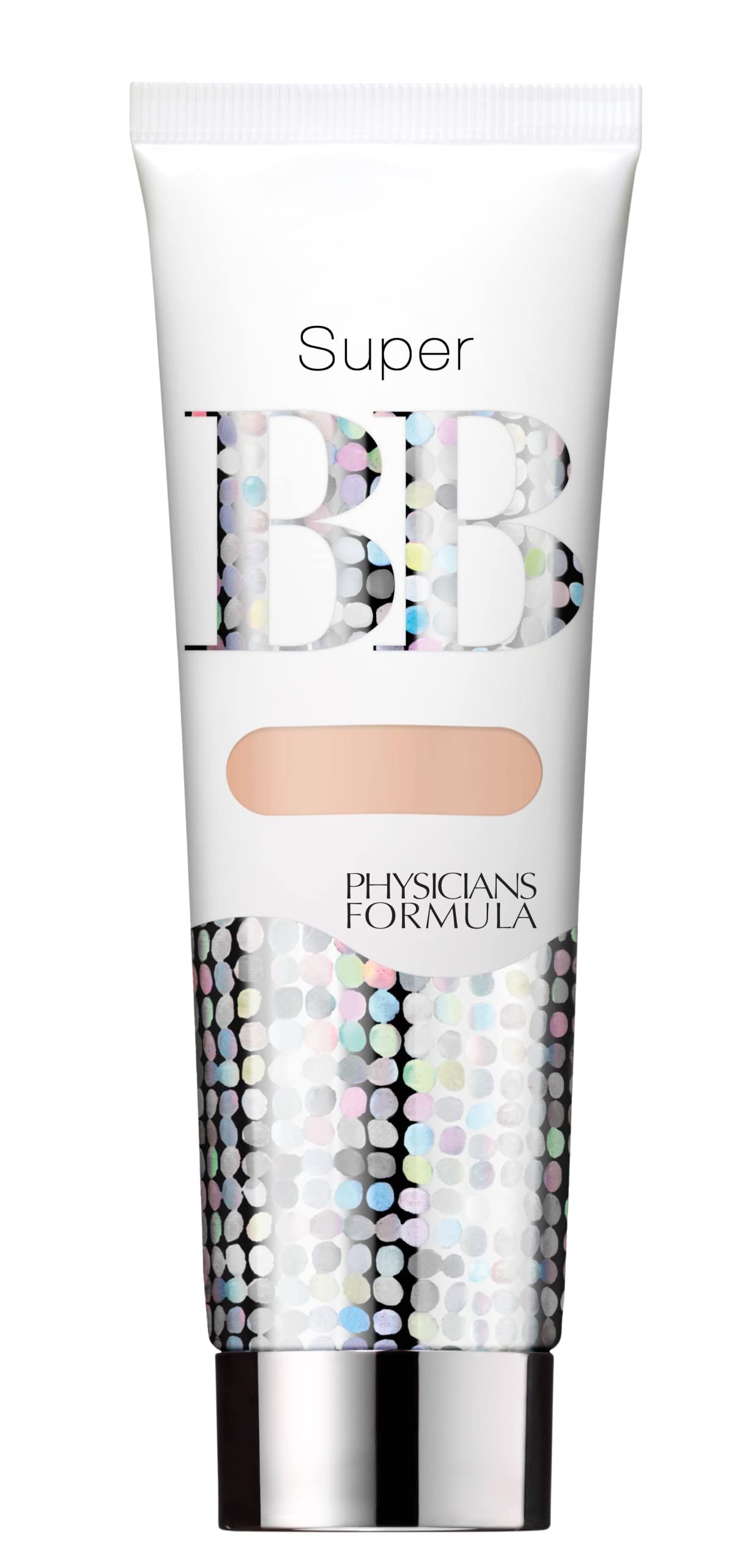 Physicians Formula Super BB Cream on the cheek creating dewy glow.