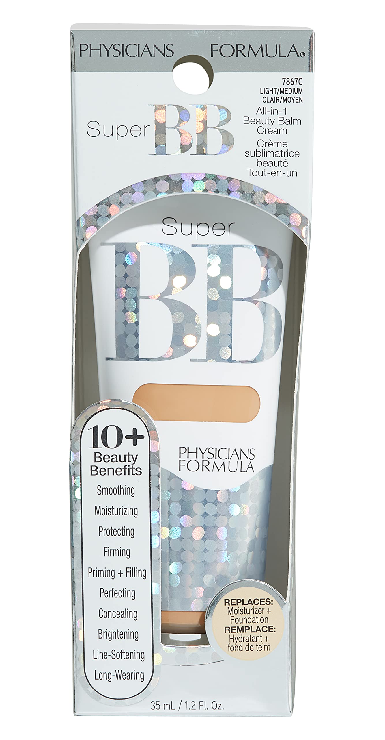 Physicians Formula Super BB Cream being dispensed for easy application.