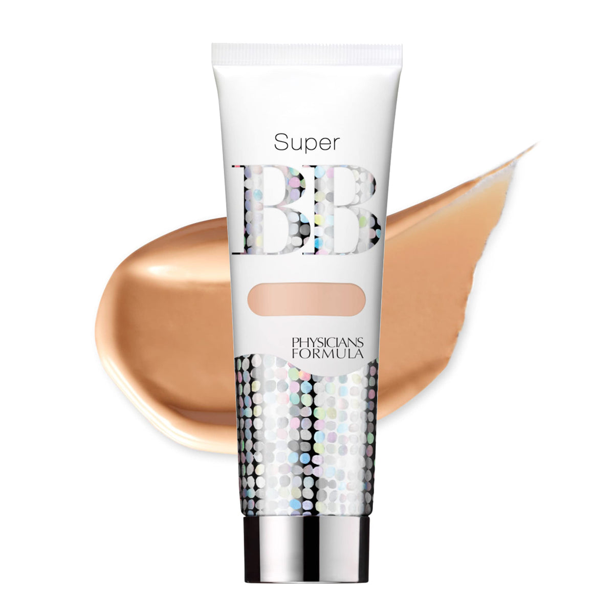 Physicians Formula Super BB Cream tube close-up for smooth, hydrated skin.