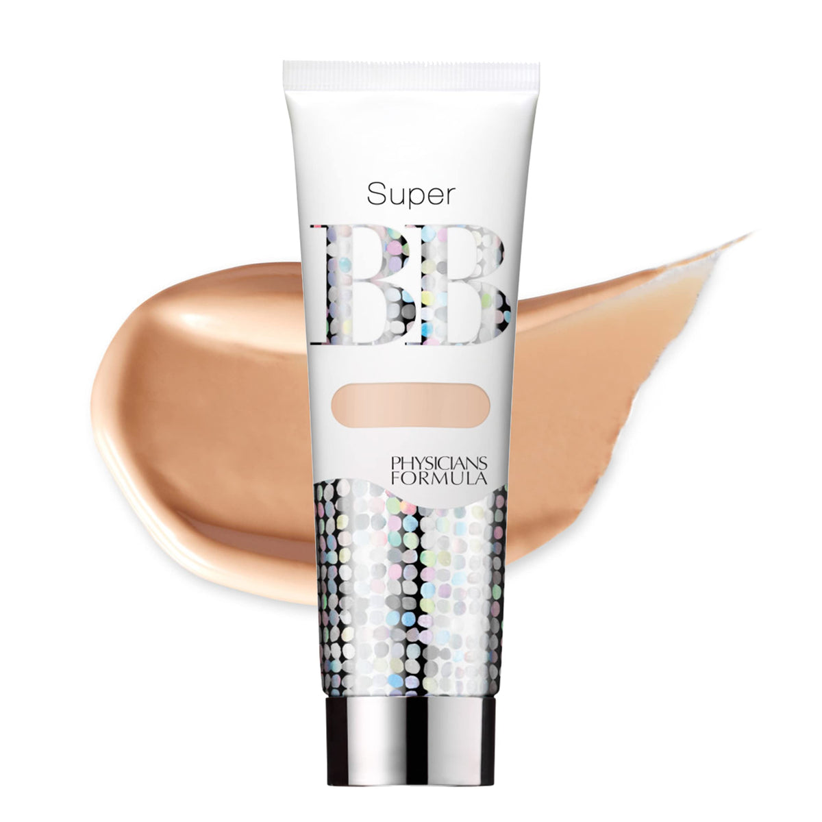 Physicians Formula Super BB Cream tube dispense for lightweight hydration and easy application.