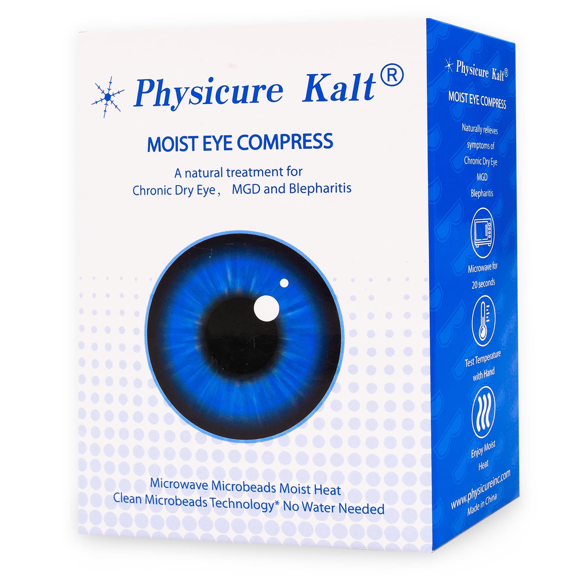 Physicure Kalt compact eye mask ideal for travel and home use.