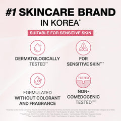 Physiogel Calming Relief Lotion skin closeup emphasizes redness reduction potential and barrier support.