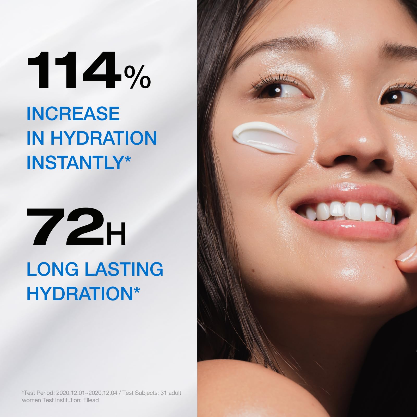 PHYSIOGEL DMT Lotion application-arm demonstrates quick, smooth body hydration without residue.