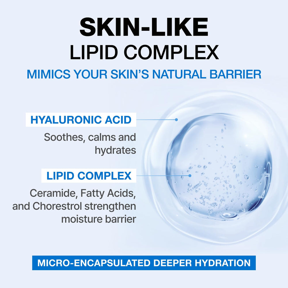 PHYSIOGEL facial moisturizer texture close-up reveals a light, breathable cream.