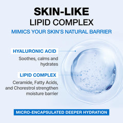 PHYSIOGEL facial moisturizer texture close-up reveals a light, breathable cream.