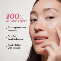 PHYSIOGEL skin texture close-up illustrates smoothing relief for flaky, itchy areas.