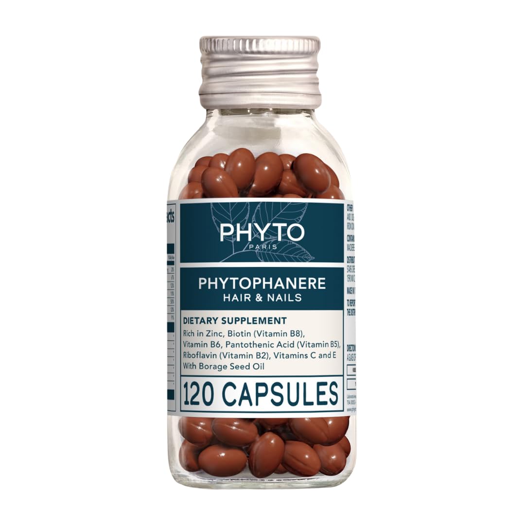 PHYTO Phytophanère bottle front view for hair nourishment.