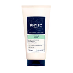 PHYTO VOLUME conditioner bottle close-up showing silicone-free lift for fine hair