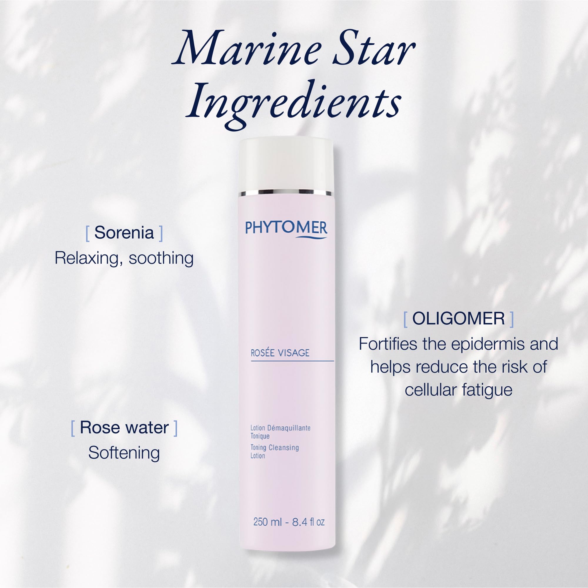 Phytomer Rosee Visage face closeup demonstrates refreshing toning after cleansing.