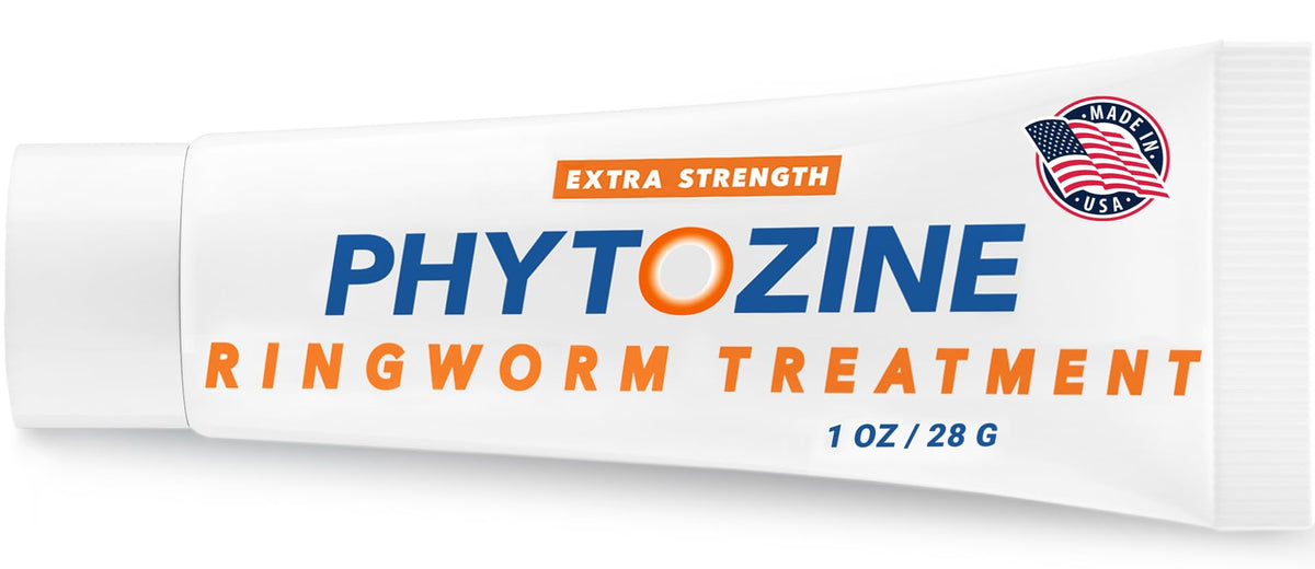 PHYTOZINE anti-fungal cream 1oz tube delivers targeted relief for skin infections.
