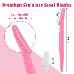 Phyyixs safe-cap dermaplane razor with protective guard reduces nicks during shaping.