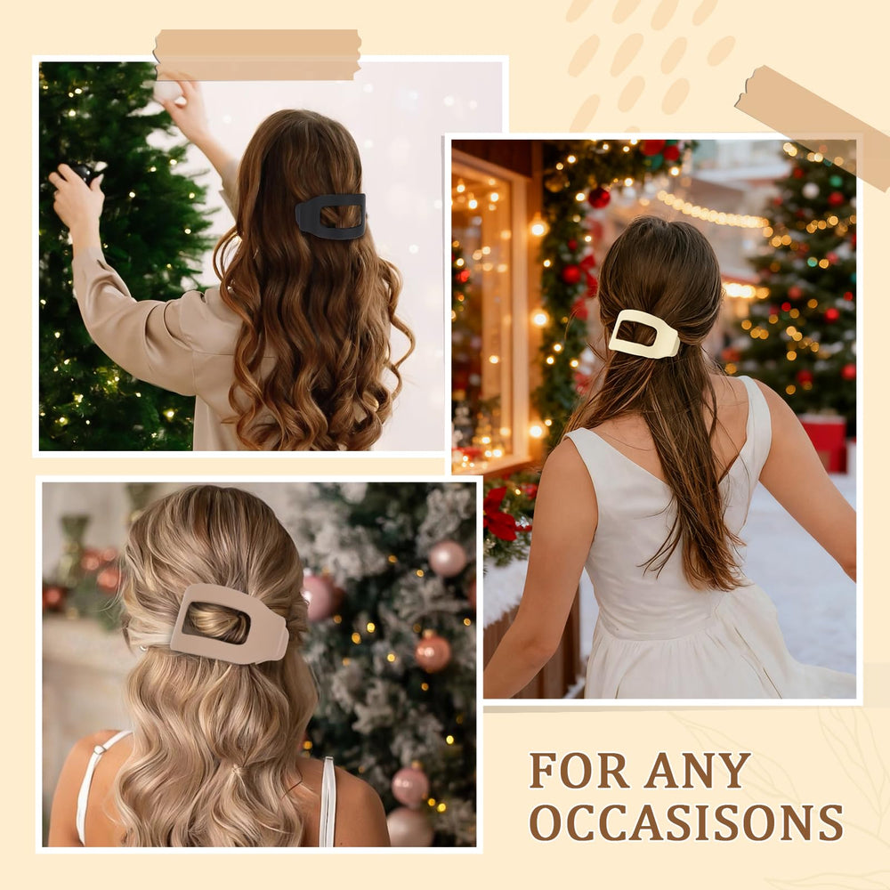 Phyzylvia flat hair clip spring hinge detail highlights sturdy construction for long-lasting wear