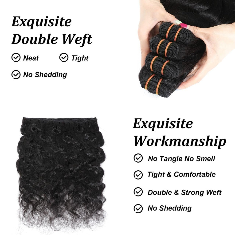 PIAPIA 16A body wave bundles lengths chart shows 18–24 inch options for styling