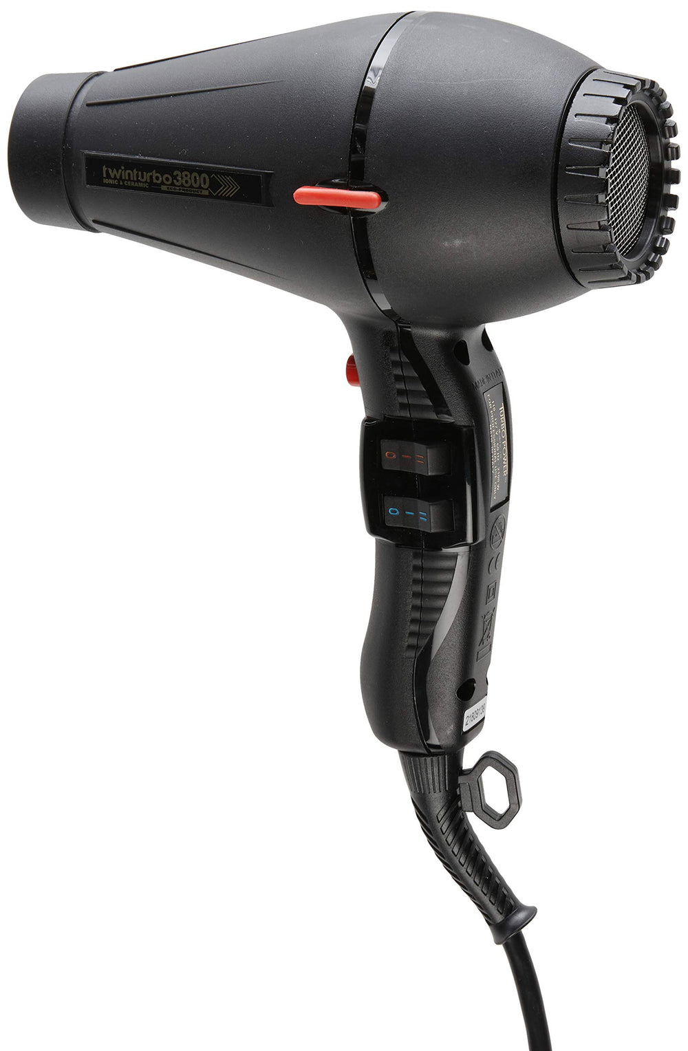 Pibbs Twin Turbo 3800 demonstrates fast-drying technology for efficient styling.