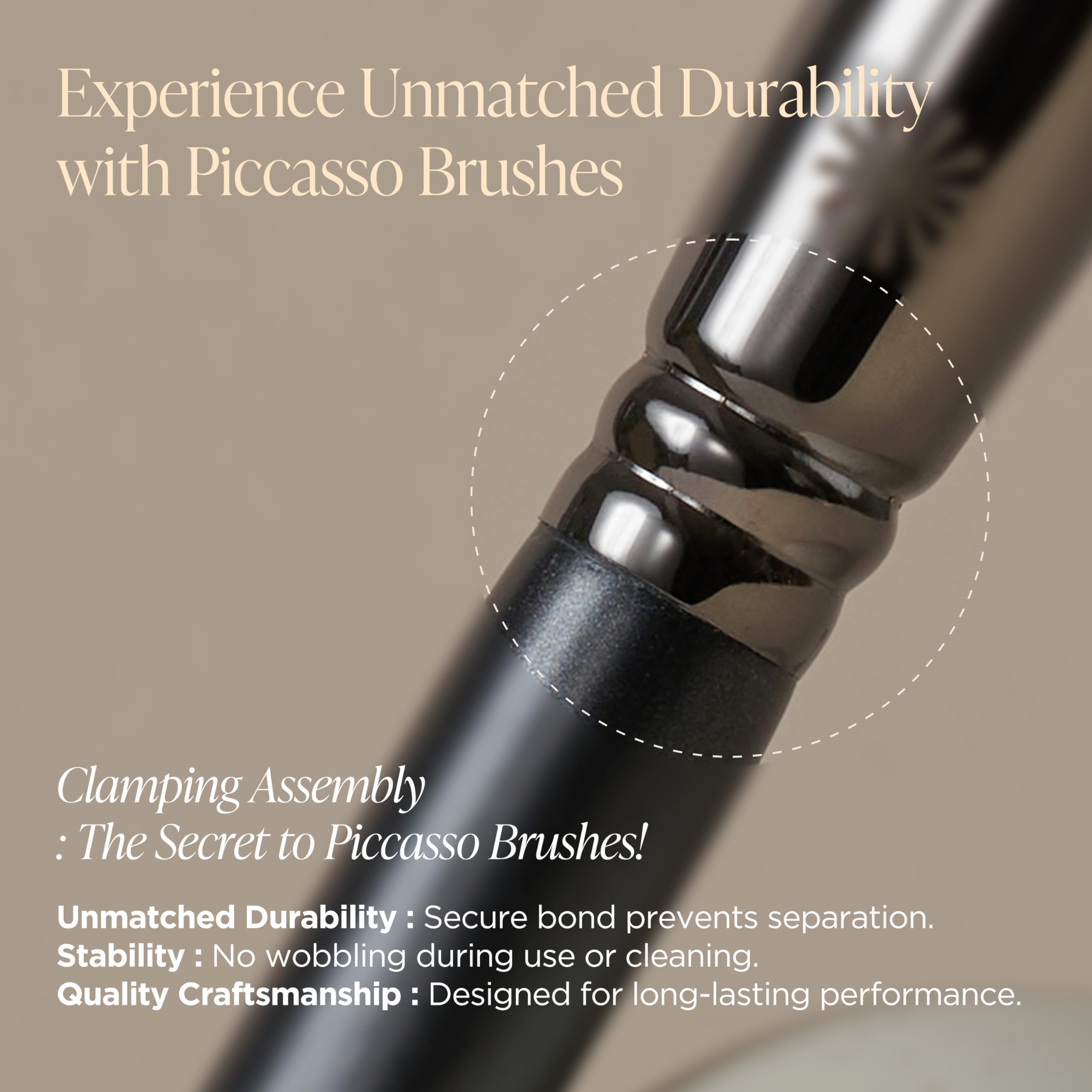 Piccasso 201 nose shading brush powder fixing reduces fallout during makeup