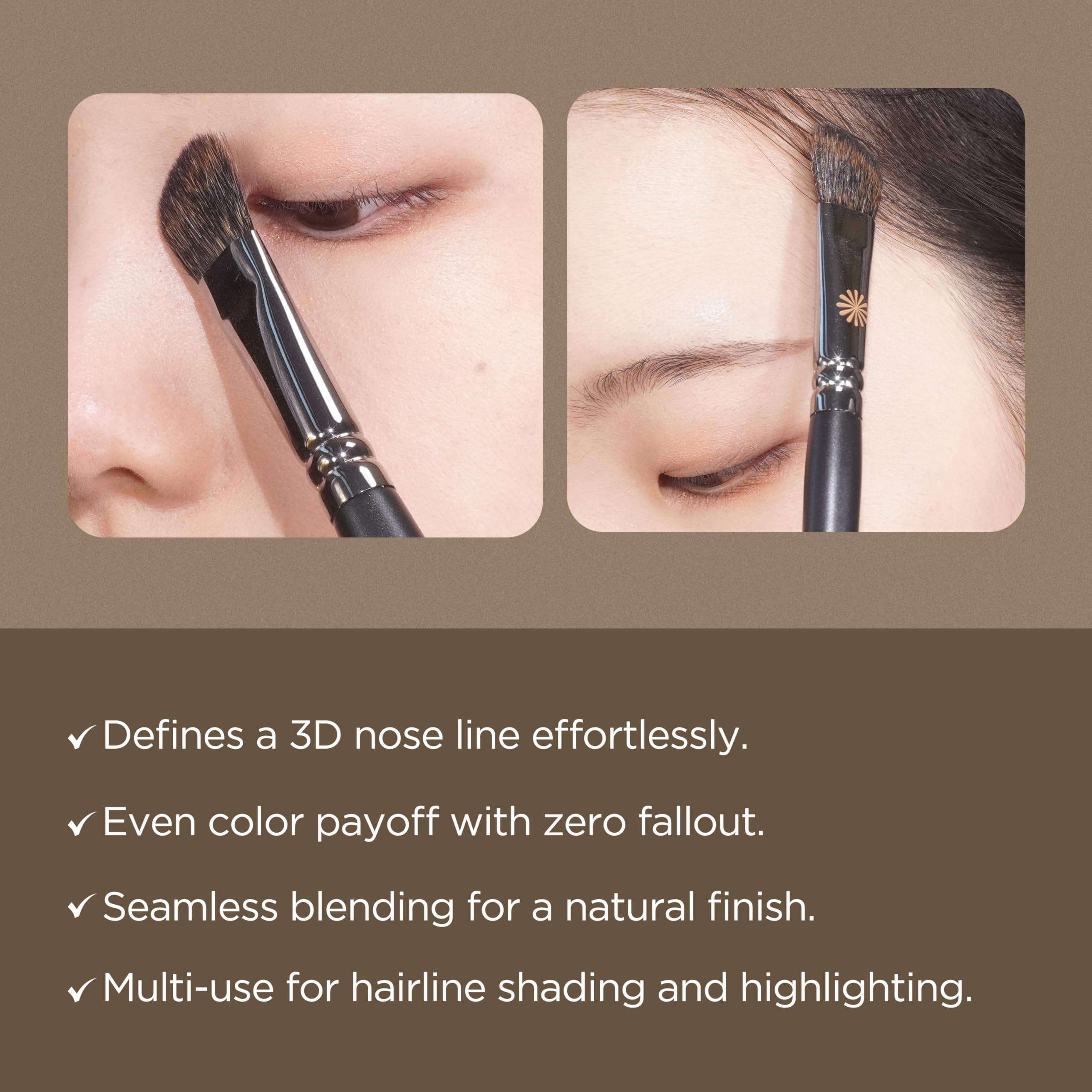 Piccasso 201 nose shading brush soft focus coverage minimizes pores and texture