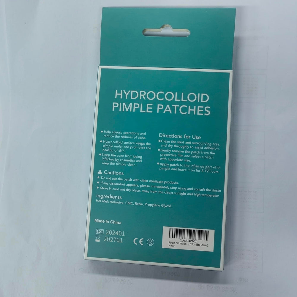 PICcircuit pimple patches protecting a blemish from dirt overnight.