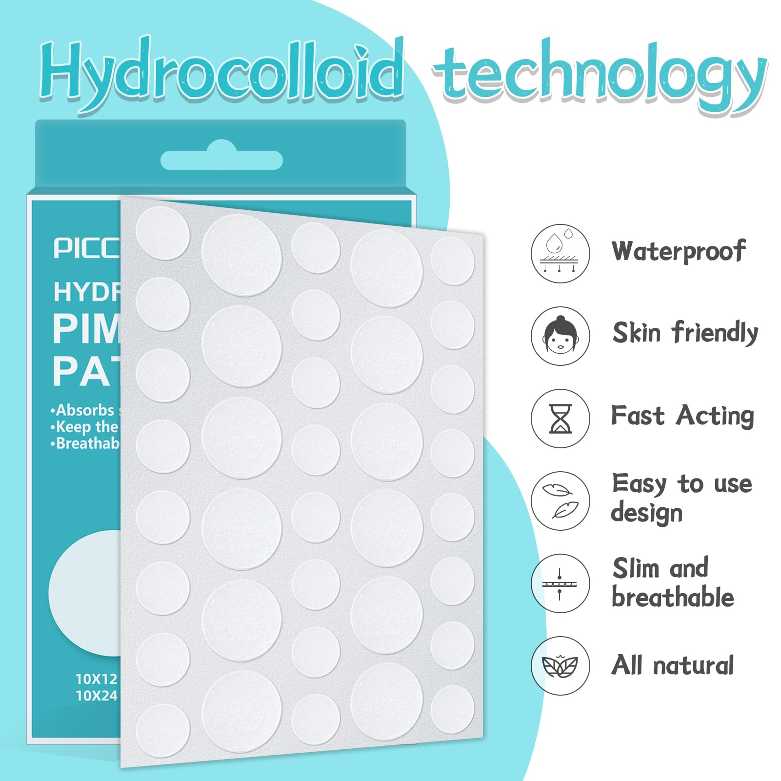 PICcircuit pimple patches work under makeup for everyday wear.