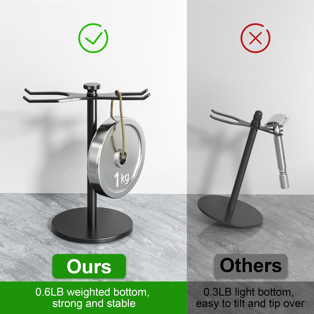 Pickpiff Safety Razor Stand universal fit illustrates versatile compatibility for grooming essentials