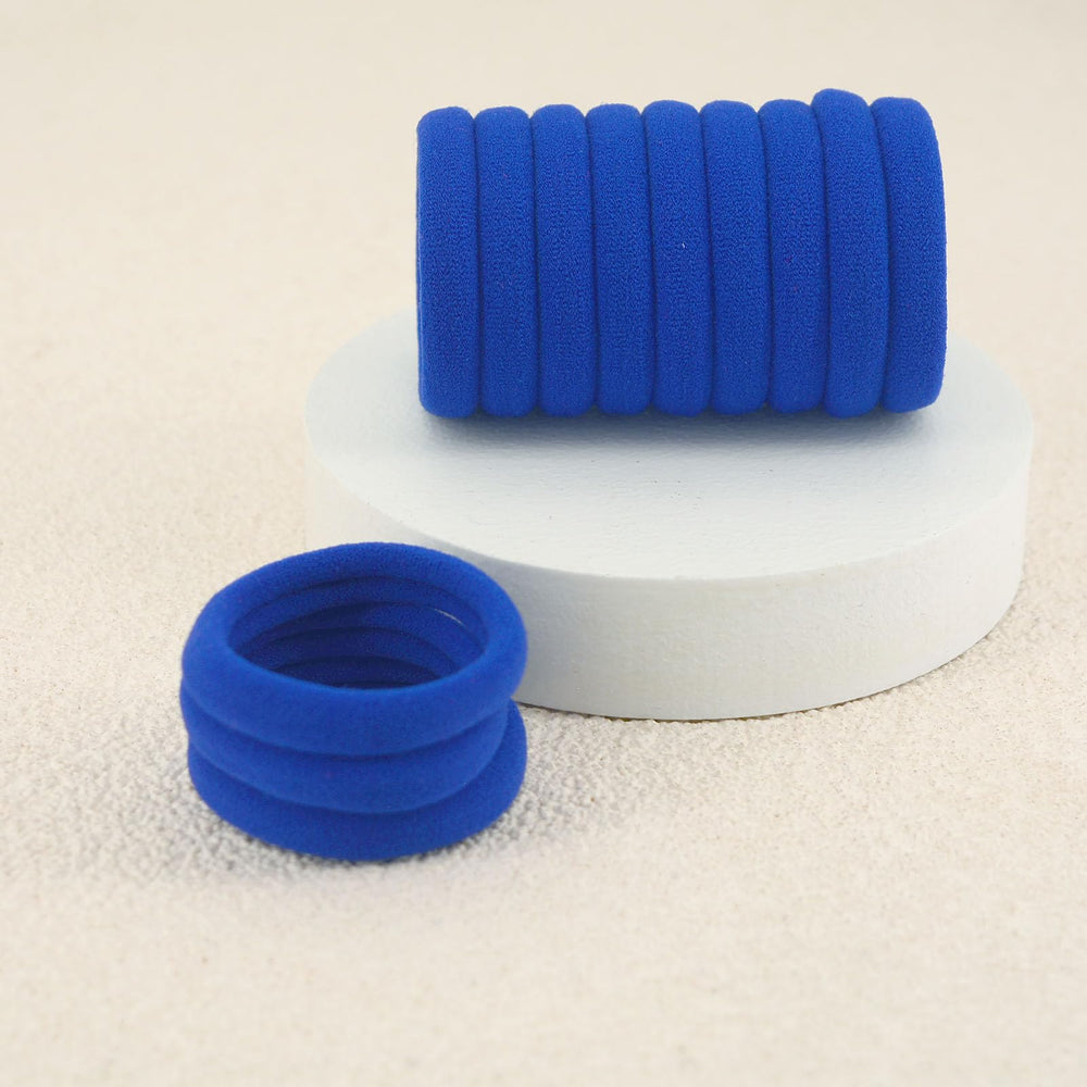 PIDOUDOU 100-pack royal blue hair ties ideal for sharing with family or friends.