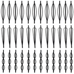 Pidoudou 36-piece pack for organized styling on the go
