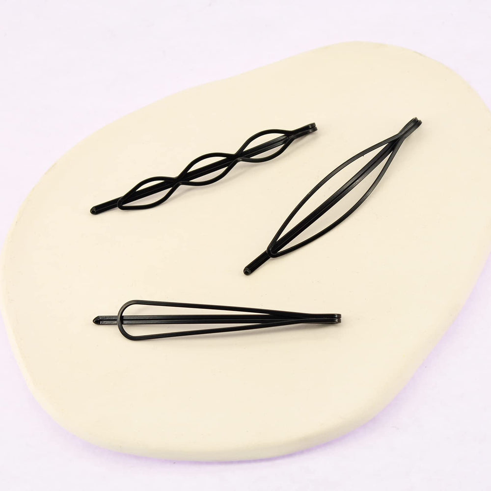 Pidoudou black metal clips with smooth surface for durable hold