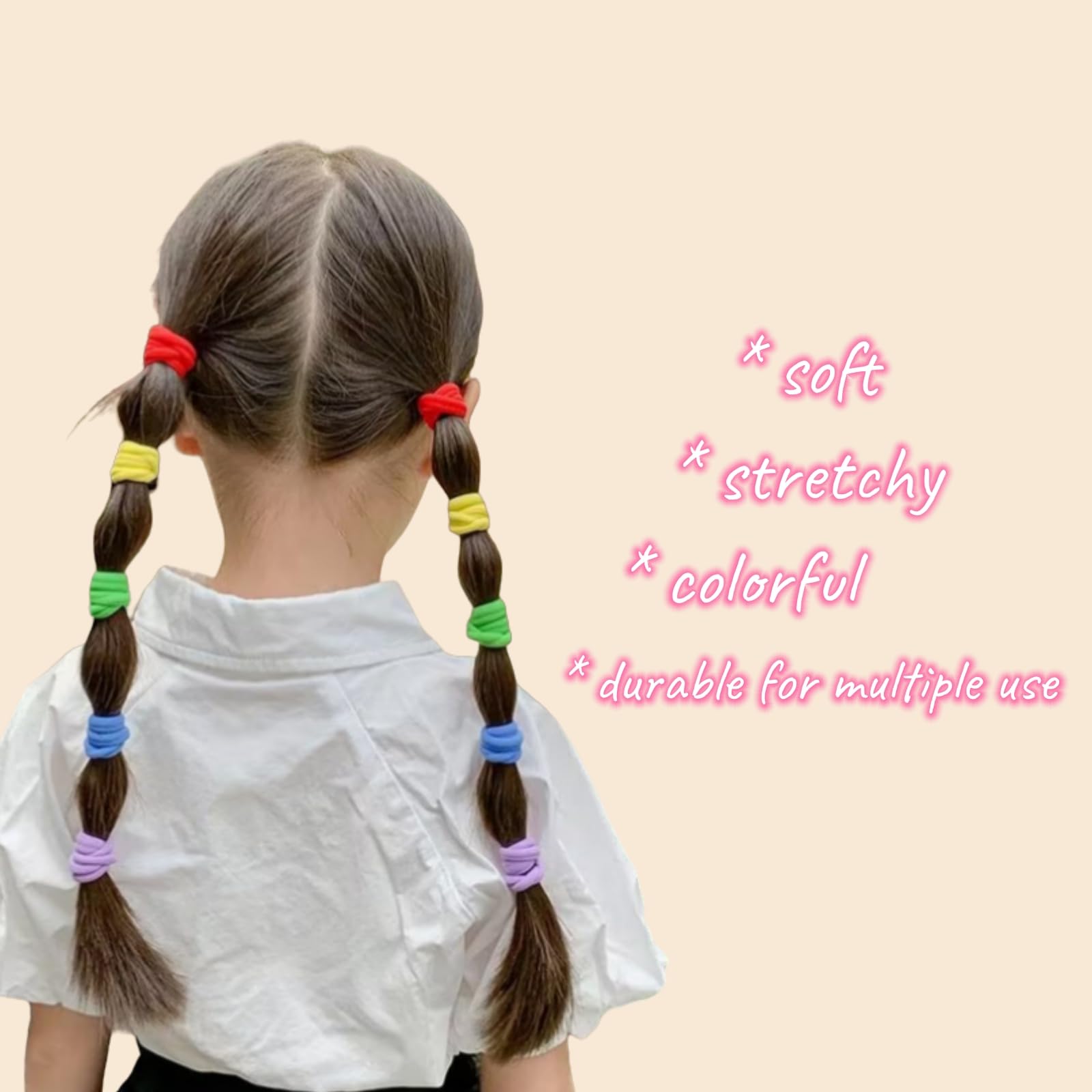PIDOUDOU hair ties on ponytail demonstrate secure, snag-free styling