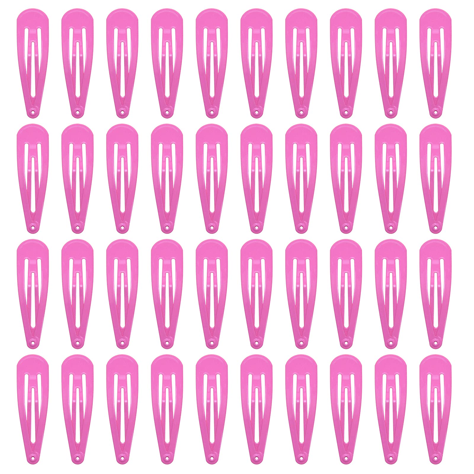PIDOUDOU hotpink 2-inch snap hair clip secures side hair for daily wear