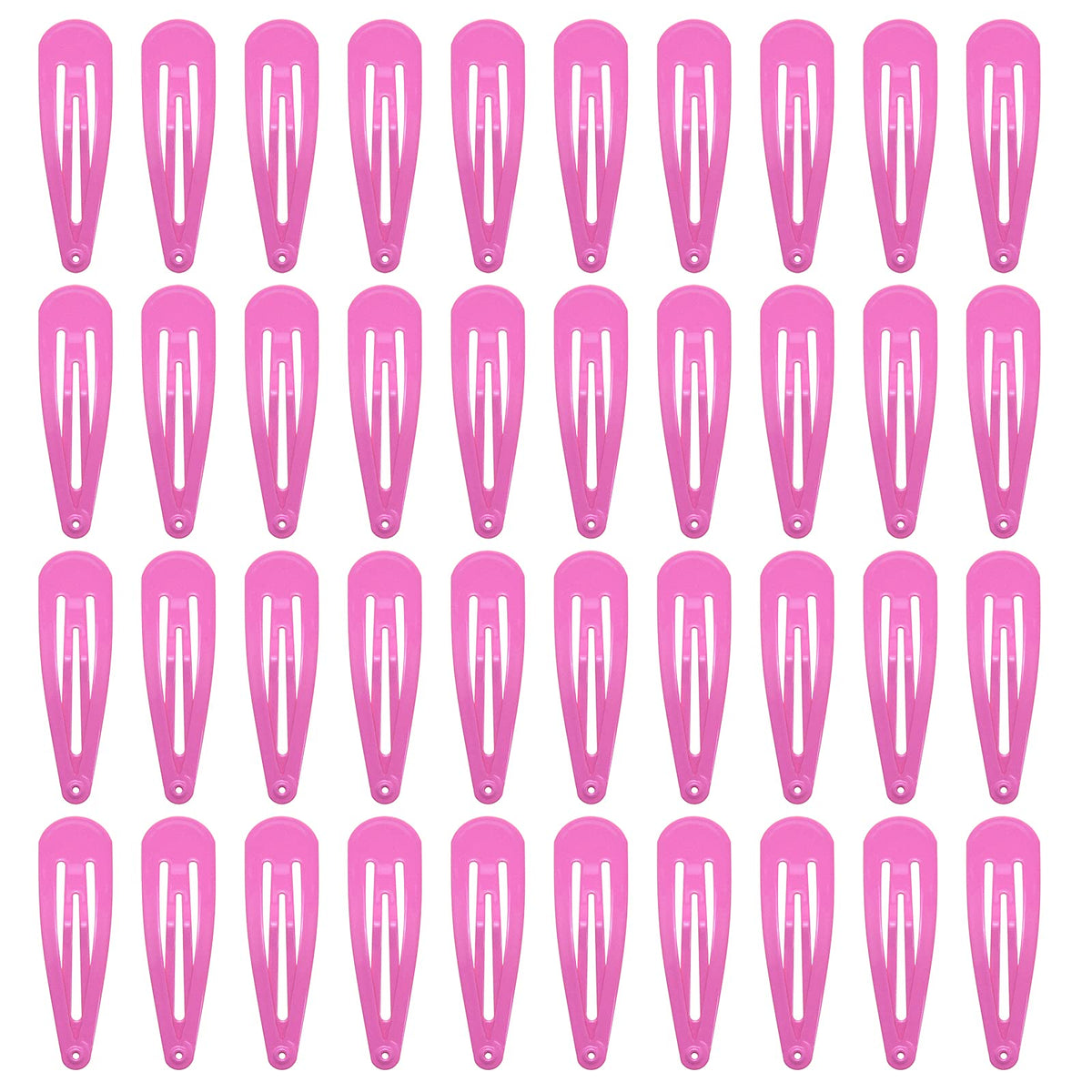 PIDOUDOU hotpink 2-inch snap hair clip secures side hair for daily wear