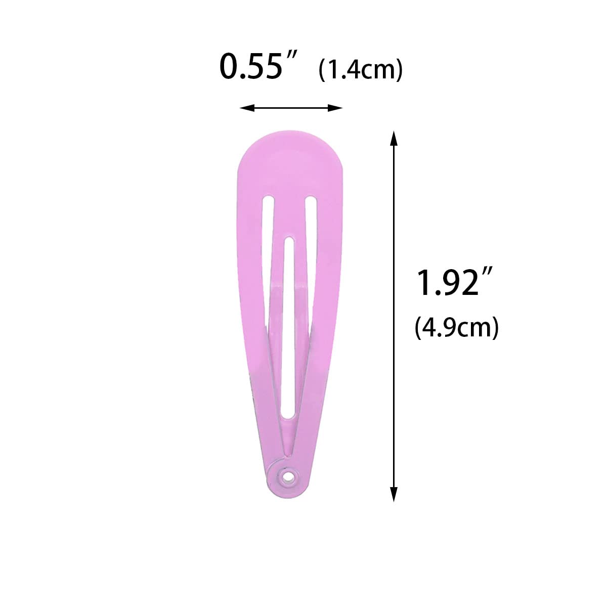 PIDOUDOU hotpink 2-inch snap hair clip ideal for simple updos and quick styling
