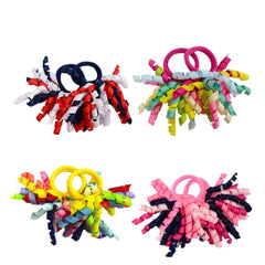 PIDOUDOU multicolor hair ties pack highlights vibrant color variety for mix-and-match outfits.