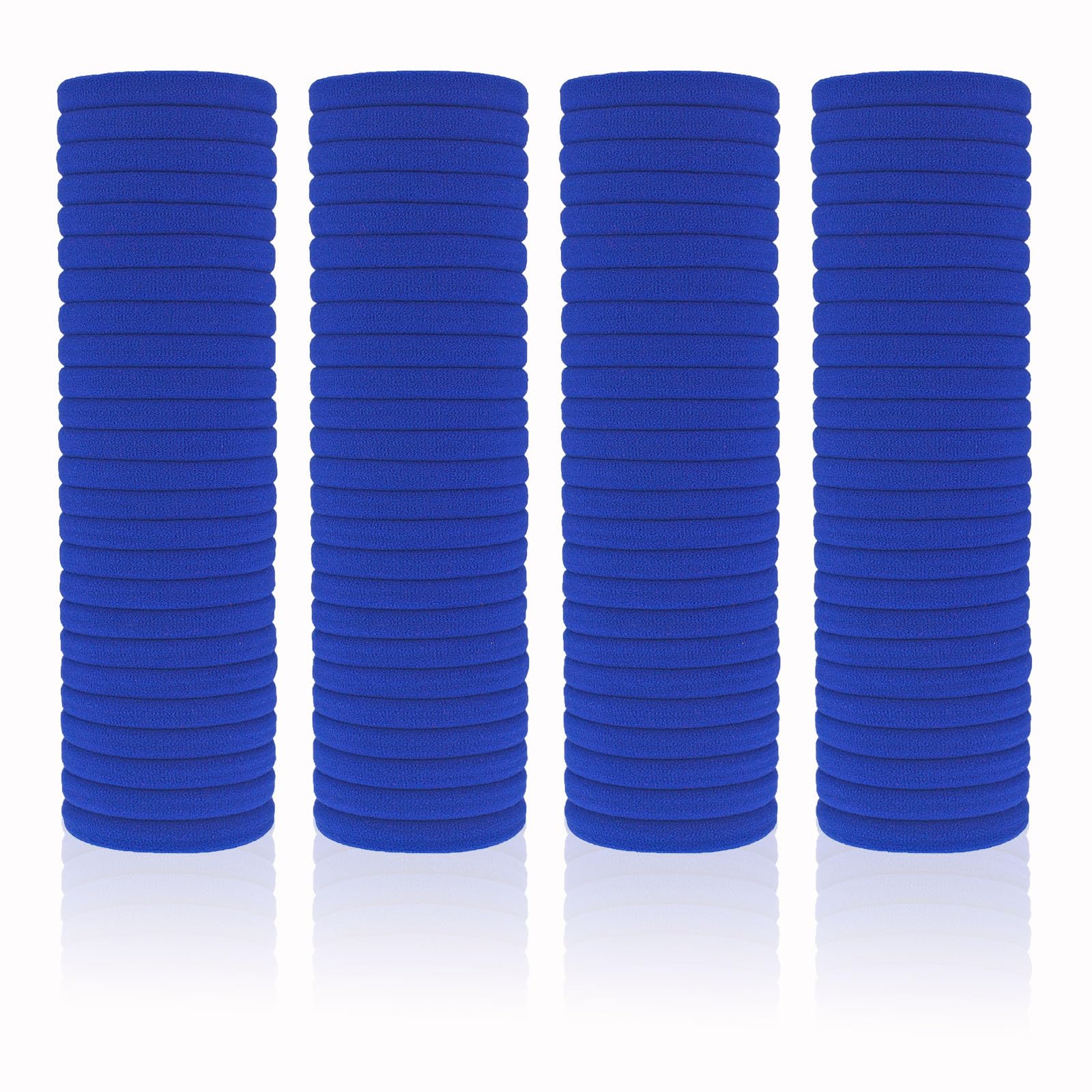 PIDOUDOU seamless hair ties royal blue pack shown for daily snag-free wear.