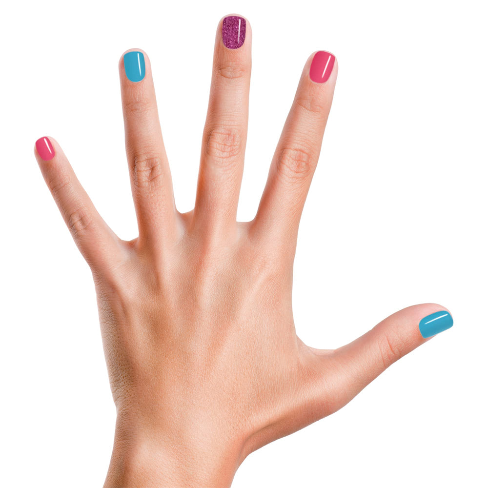 Piggy Paint 3D Heart Nail Art stickers enhance cute, mess-free designs