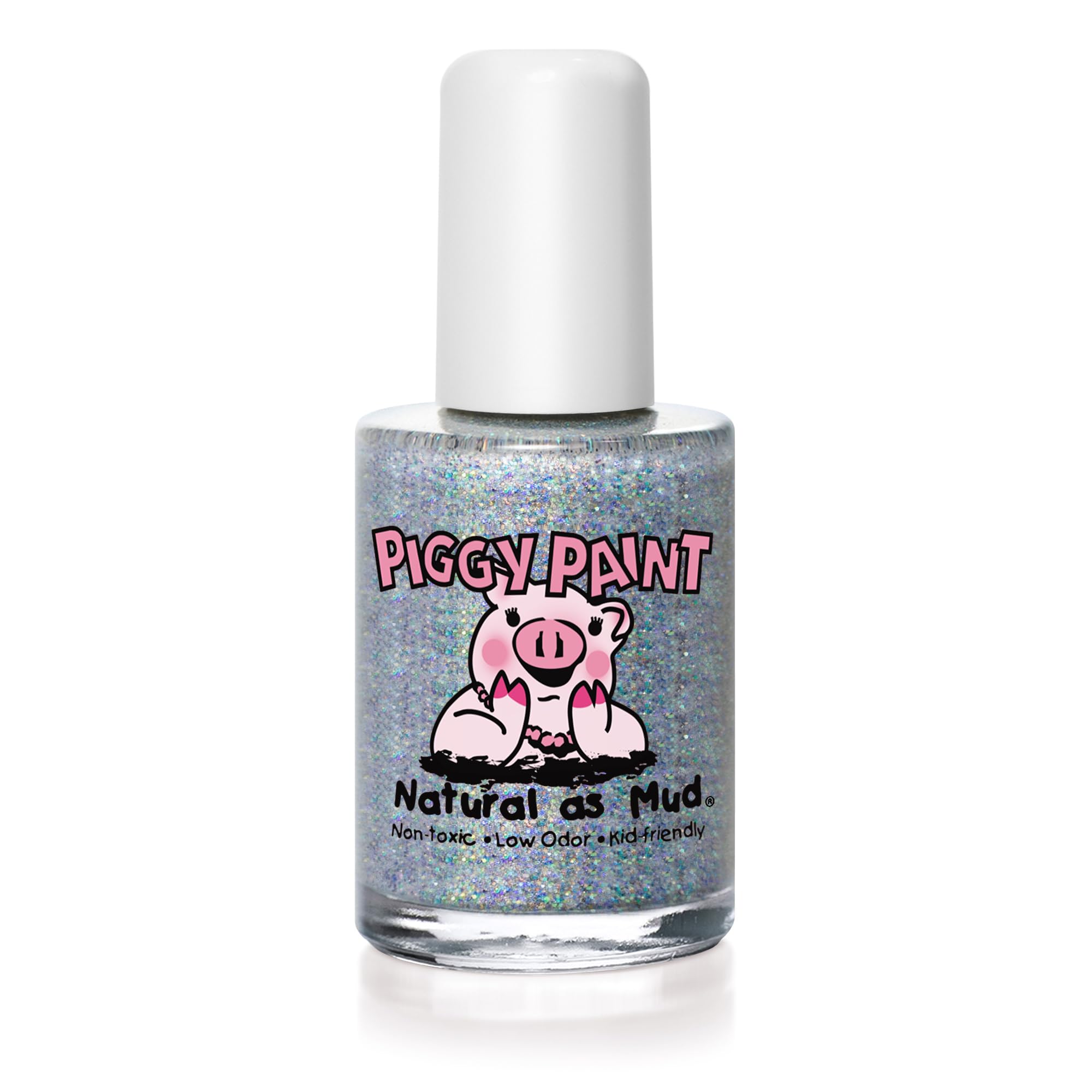 Piggy Paint GlitterBug bottle front highlights non-toxic kids' nail polish.