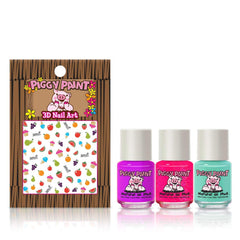 Piggy Paint Happy Hands Set nail-art stickers for easy embellishments and safe, colorful designs.