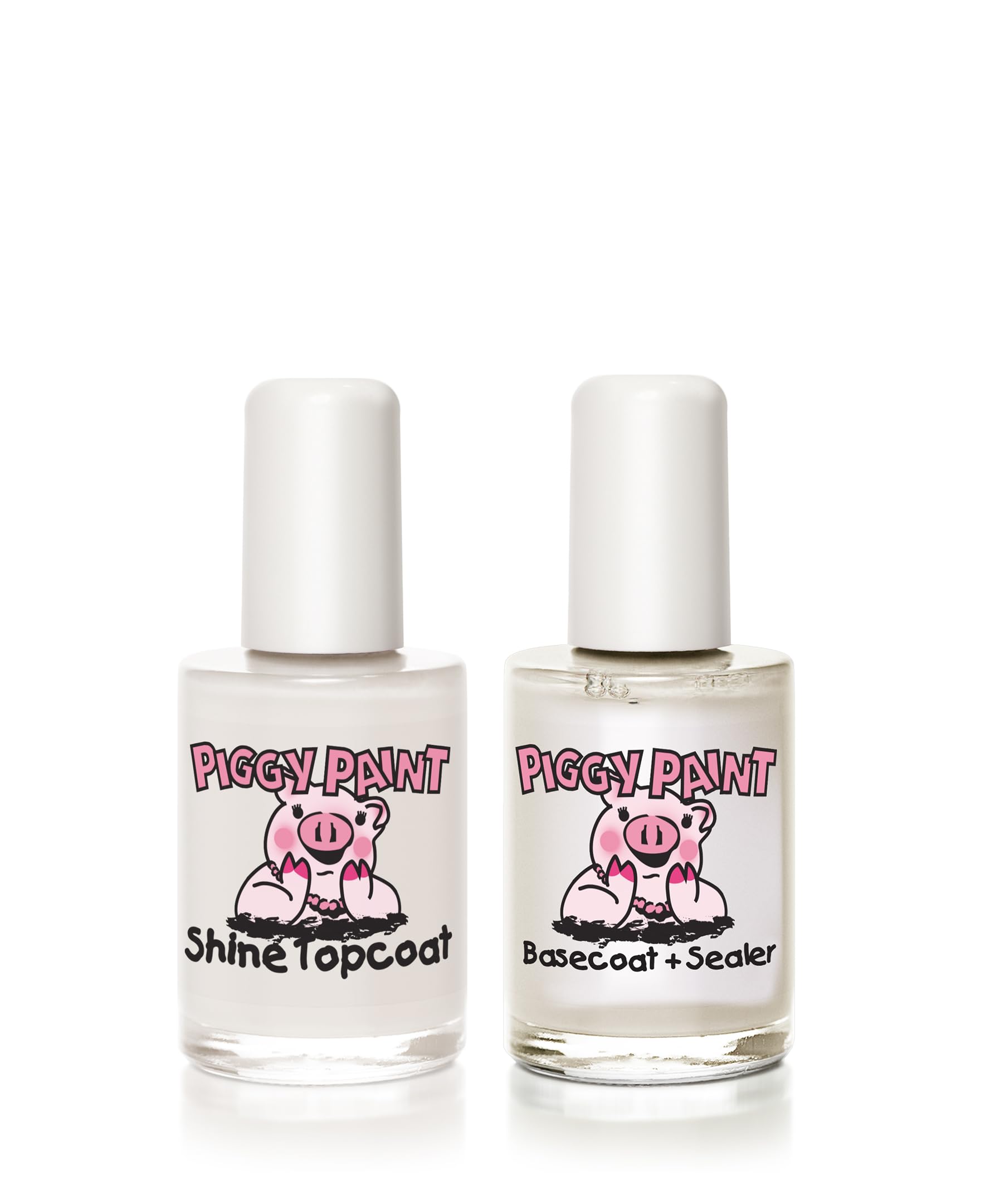 Piggy Paint Shine Topcoat bottle for glossy finish and scratch resistance