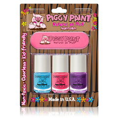 Piggy Paint Nail Polish and File Kit Sea-quin shade for kid-friendly, easy nail color